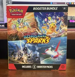 Pokemon Surging Sparks SV08 Booster Bundle 6 Pack TCG, New Sealed - Image 1