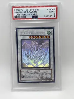 2008 YU-GI-OH! JPN THE DUELIST GENESIS GHOST RARE #JP040 STARDUST DRAGON PSA 9 - Image 1