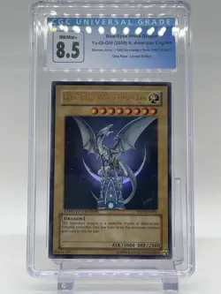 Yugioh Blue Eyes White Dragon YAP1-EN001 CGC 8.5 NM-Mint Ultra Rare Promo 2008 - Image 1