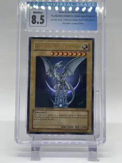 Yugioh Blue Eyes White Dragon YAP1-EN001 CGC 8.5 NM-Mint Ultra Rare Promo 2008 - Image 2