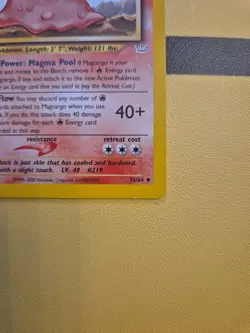 Pokemon Cards: 1st Edition Neo Revelation Uncommon: Magcargo 33/64 - Image 4