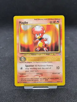 Pokemon Card Magby 23/111 Rare Neo Genesis Set WOTC LP EXCELLENT - Image 1