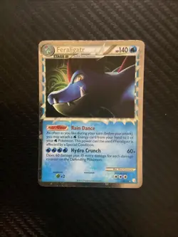 Feraligatr Prime 108/123 Ultra Rare MP Pokemon Card HGSS 2010 - Image 1