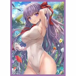 Fate/Grand Order FGO Swimsuit BB doujin Card Sleeve Protector - Image 1