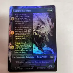 Summon: Fenrir (Borderless) Final Fantasy Foil #372 Uncommon - Image 1