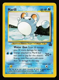 Marill 29 WOTC Black Star Promo Pokemon Card - Image 1