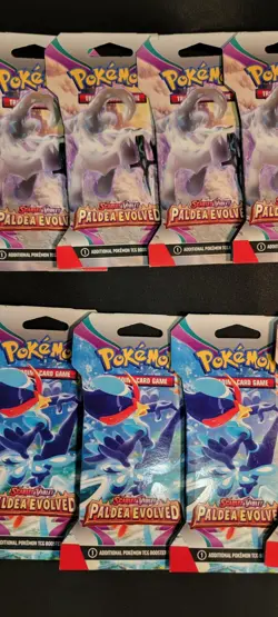 11 Lot Paldea Evolved Pokemon TCG Scarlet & Violet Blister Pack New Karp Collect - Image 3
