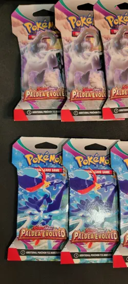 11 Lot Paldea Evolved Pokemon TCG Scarlet & Violet Blister Pack New Karp Collect - Image 4