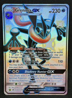 2019 Pokemon Sun & Moon Hidden Fates Greninja #SV56/SV94 Holo GX - Image 1