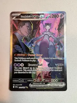 Pokemon TCG Team Rocket's Mewtwo Ex Destined Rivals 231/182 SIR - Image 2