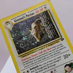 Pokemon TCG - Giovanni's Persian 8/132 Gym Challenge Holo Rare WOTC 1999 - HP - Image 1
