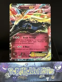 Pokemon Card Xerneas EX 97/146 XY Base Half Art Ultra Rare Near Mint - Image 1