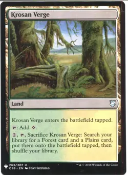 Magic The Gathering MTG Mystery Pack Card Krosan Verge - Image 1