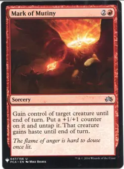Magic The Gathering MTG Mystery Pack Card Mark of Mutiny - Image 1