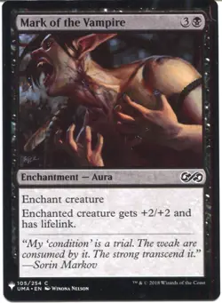 Magic The Gathering MTG Mystery Pack Card Mark of the Vampire - Image 1