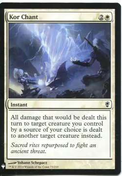 Magic The Gathering MTG Mystery Pack Card Kor Chant - Image 1