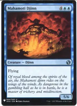 Magic The Gathering MTG Mystery Pack Card Mahamoti Djinn - Image 1