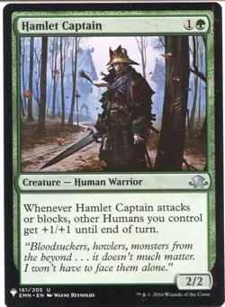 Magic The Gathering MTG Mystery Pack Card Hamlet Captain - Image 1