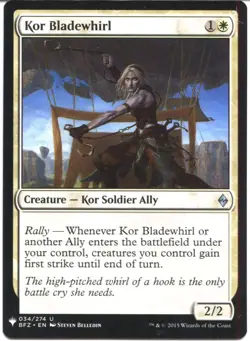 Magic The Gathering MTG Mystery Pack Card Kor Bladewhirl - Image 1