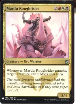 Magic The Gathering MTG Mystery Pack Card Mardu Roughrider - Image 1