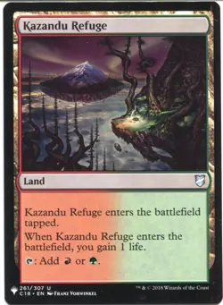 Magic The Gathering MTG Mystery Pack Card Kazandu Refuge - Image 1