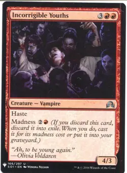 Magic The Gathering MTG Mystery Pack Card Incorrigible Youths - Image 1