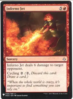Magic The Gathering MTG Mystery Pack Card Inferno Jet - Image 1