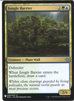 Magic The Gathering MTG Mystery Pack Card Jungle Barrier - Image 1