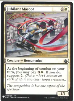 Magic The Gathering MTG Mystery Pack Card Jubilant Mascot - Image 1