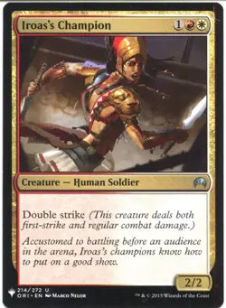 Magic The Gathering MTG Mystery Pack Card Iroas's Champion - Image 1