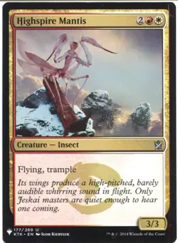 Magic The Gathering MTG Mystery Pack Card Highspire Mantis - Image 1
