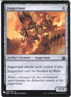 Magic The Gathering MTG Mystery Pack Card Juggernaut - Image 1