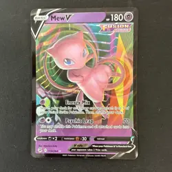 Pokemon Mew v Fusion Strike TCG Ultra Rare Card 113/264 - Image 1