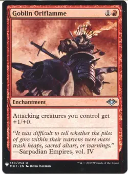 Magic The Gathering MTG Mystery Pack Card Goblin Oriflamme - Image 1