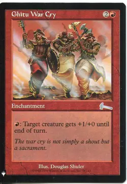 Magic The Gathering MTG Mystery Pack Card Ghitu War Cry - Image 1