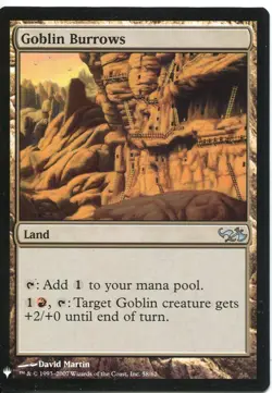 Magic The Gathering MTG Mystery Pack Card Goblin Burrows - Image 1