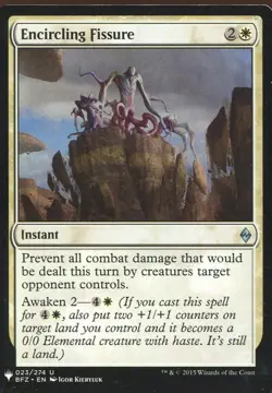 Magic The Gathering MTG Mystery Pack Card Encircling Fissure - Image 1