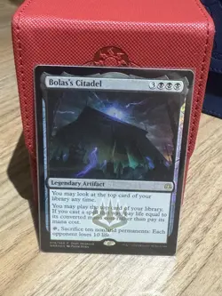 MTG Bolas's Citadel War Of The Spark Mint Condition foil pre release promo - Image 1