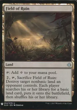 Magic The Gathering MTG Mystery Pack Card Field of Ruin - Image 1