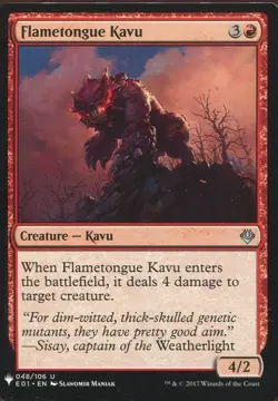 Magic The Gathering MTG Mystery Pack Card Flametongue Kavu - Image 1
