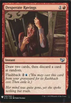 Magic The Gathering MTG Mystery Pack Card Desperate Ravings - Image 1