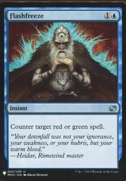 Magic The Gathering MTG Mystery Pack Card Flashfreeze - Image 1