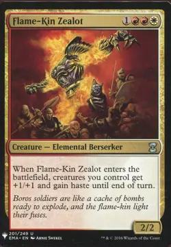 Magic The Gathering MTG Mystery Pack Card Flame-Kin Zealot - Image 1