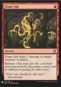 Magic The Gathering MTG Mystery Pack Card Flame Jab - Image 1