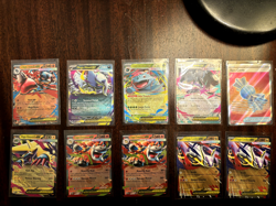 Lot of 9 ex cards and Rare Candy 175/132 Ultra Rare from Pokemon Mega Evolutions - Image 1