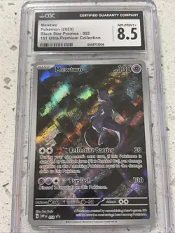 Mewtwo Pokemon 2023 Black Star Promos 151 Ultra-premium Collection CGC NM/Mint + - Image 1