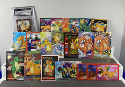 Pokemon Dragonite Lot of 21 Cards Stickers CGC Dragonite #149 Pokemon Lot of 21 - Image 1