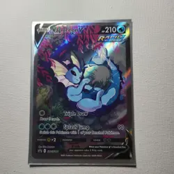Pokemon TCG Vaporeon V SWSH181 Alternate Art Black Star Promo - Image 1
