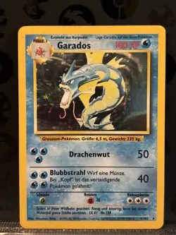 Pokemon TCG: LP Garados (Gyarados) 6/102 German Holo Base Set 1999 - Image 1