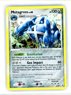 2009 METAGROSS #7/147 SUPREME VICTORS POKEMON CRACKED ICE HOLO NM - Image 1